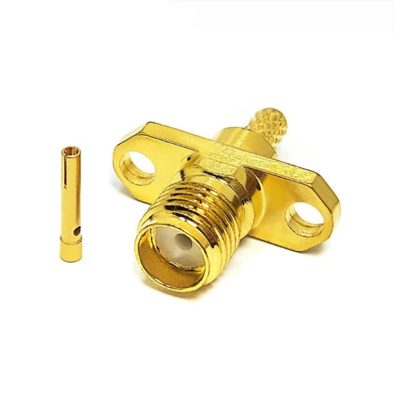 SMA F 2H panel Mount for LMR100_RG174_RG316 CRIMP 1